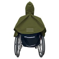 弘進ゴム 車いすレインはおるっちゃ ポンチョ KSー002 カーキ V0021AG 1着