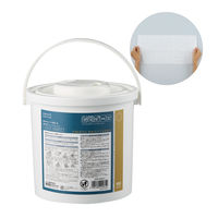 ウェットティッシュ アルコール 雑巾のように使える 超大判ウェットシート アルコール バケツタイプ 大容量 1セット（1個（100枚入）×6）コクヨ