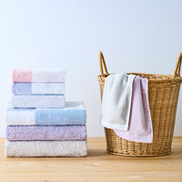 タオルランドリー ふっくらボリューム バスタオル ブルー 23-3033350-B 1枚 日本製 乾燥機使用可 タオル美術館