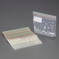 エスコ 150x220x0.06mm Wチャック付保存袋(50枚/マチ付) EA944CP-35 1パック（直送品）