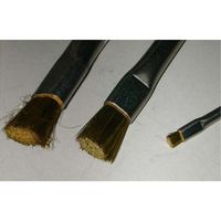 エスコ 3本組 導電ブラシセット(真鍮製) EA109AH-5 1セット（直送品）