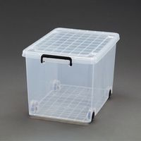 エスコ 390x550x350mm バックル収納ケース(キャスター付/7個) EA506MB-21BA 1セット（直送品）
