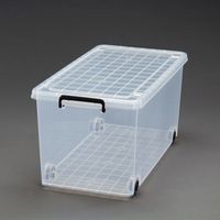 エスコ 390x740x350mm バックル収納ケース(キャスター付) EA506MB-22 1個（直送品）