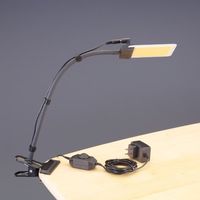 エスコ AC100ー240V/15.3W 照明灯/LED(クリップ式/黒) EA761XB-121 1個（直送品）