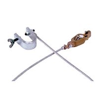 エスコ 914mm アースクリップワイヤー(C型xワニ口) EA991JM-22 1個（直送品）