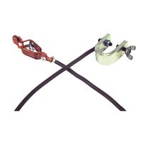 エスコ 914mm アースクリップワイヤー(C型xワニ口/ゴム被覆ワイヤー) EA991JM-21 1個（直送品）