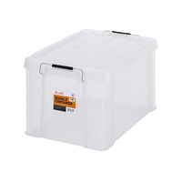 エスコ 580x385x320mm 収納ケース(バックル付/クリア) EA506AB-46A 1個（直送品）