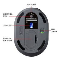 エスコ [充電式] ワイヤレスマウス(BlueLED/静音) EA764AA-254 1個（直送品）