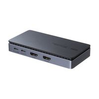 エスコ [USB TypeC] ドッキングステーション(2画面対応) EA764BY-204 1個（直送品）