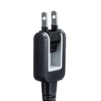 エスコ AC125V/12A 電源コード(2P/スイングプラグ/3.0m) EA764CD-34 1本（直送品）