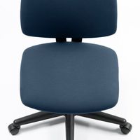 エスコ ビジネスチェアー(高耐荷重/ブルー) EA956XC-84 1脚（直送品）