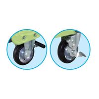 エスコ 955x630mm/400kg 運搬車(フットブレーキ付) EA520BS-51 1台（直送品）