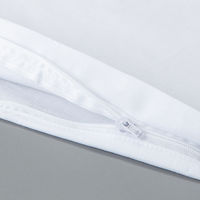 スマイル ファスナー付き制菌ピローケース ホワイト 1枚