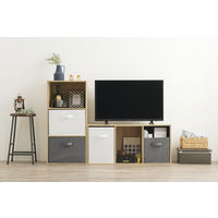 アイリスオーヤマ インナーボックス グレー 縦置き用 FIB-38R 1個