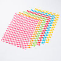 日幼 カラービニパック チェック桃 1セット（100枚：20枚×5袋）