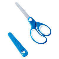 デビカ 学習はさみ チタンコーティング 左手用 ブルー 1個 43803