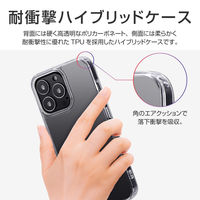 MSソリューションズ iPhone 13 Pro 耐傷・耐衝撃ハイブリッドケース クリア LP-IP21CTHCL 1個
