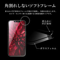 iPhone 13 mini ガラスフィルム 液晶保護フィルム ドラゴントレイル 全画面保護 ソフトフレーム スーパークリア（直送品）