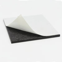 マグエックス 超強力マグネットシート【滑り止め加工】粘着付 4片 AGWF-4 1枚