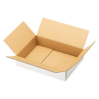 【底面A4】【60サイズ】 白ダンボール（浅型タイプ） 外寸：幅306×奥行216×高さ76mm 1セット（60枚：20枚入×3梱包） 森紙業