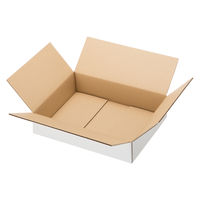 【底面A3】【100サイズ】 白ダンボール（浅型タイプ） 外寸：幅450×奥行330×高さ115mm 1セット（30枚：10枚入×3梱包） 森紙業