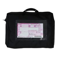 エスコ 270x360x80mm/A4 メールバッグ(黒/マチ付) EA762DD-3 1セット(3個)（直送品）