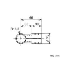 エスコ [パイプラック用] 3方向メタルジョイント(ブラック) EA976BY-101 1セット(10個)（直送品）