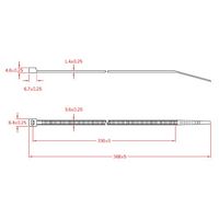 エスコ 368x 3.6mm 結束バンド(100本) EA475-360S 1セット(1000本:100本×10袋)（直送品）