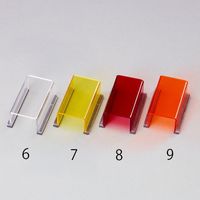 エスコ 80x 40x 30mm スイッチカバー標識(無地・透明黄) EA983E-7 1セット(3個)（直送品）