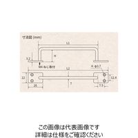 エスコ 46x570mm スチールバー(黒塗料) EA951EL-162 1セット(5個:1個×5本)（直送品）