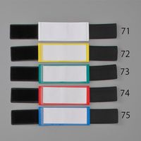 エスコ 400x 70mm 腕章(差込式・ゴムバンドタイプ/赤) EA983RG-74 1セット(10枚)（直送品）