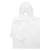 エスコ [L] 防護服(使い捨て/粉体防護用) EA996AY-11A 1セット(5着)（直送品）