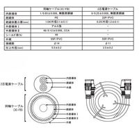 エスコ 10m 延長ケーブル EA864CD-210B 1本(1個)（直送品）