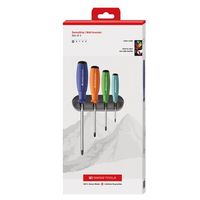 エスコ #0 ー #3/4本組 [+]ドライバー EA560PR-4 1セット（直送品）