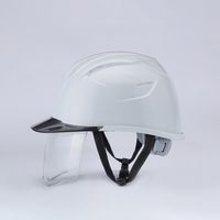 エスコ ヘルメット(シールド付/白・スモーク) EA998AF-21 1個（直送品）