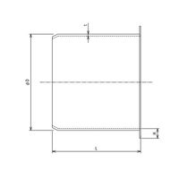 エスコ φ200mm スパイラルダクト用定着カラー EA997DE-55 1セット(10個)（直送品）