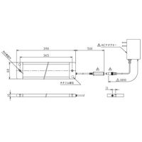エスコ AC100ー240V/ 14W 照明灯/LED EA815LN-72 1台（直送品）
