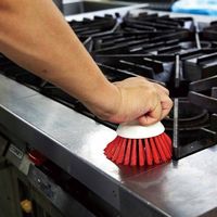 エスコ φ100x90mm ハンドブラシ(青) EA928AJ-261 1セット(3個)（直送品）