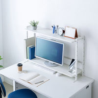 サンワサプライ クランプ式机上ラック2段タイプ MR-LC307W 1個（直送品）