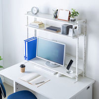 サンワサプライ クランプ式机上ラック3段タイプ MR-LC308W 1個（直送品）