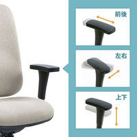 サンワサプライ 高機能ハイバックオフィスチェア(グレージュ) SNC-T160BG 1個（直送品）