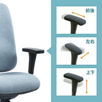 サンワサプライ 高機能ハイバックオフィスチェア(ライトブルー) SNC-T160LB 1個（直送品）