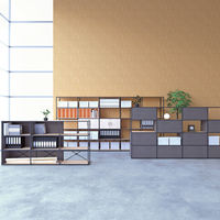 アスプルンド システムシェルフ 棚4段 ホワイトフレーム 連結用セット 幅800×奥行440×高さ1590mm 1台（取寄品）