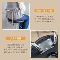 ファミリー・ライフ キャスター付きガス圧昇降式回転チェア　レッド 0399730 1個（直送品）