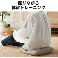 バランスボール バランスクッション スクエア型 45cm コンパクト 体幹 グレー HCF-BBSGY エレコムヘルスケア 1個