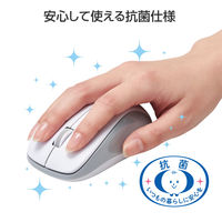 Bluetoothマウス 無線 ワイヤレス IR 抗菌 3ボタン Mサイズ 簡易包装 白 M-K6BRKWH/RS エレコム 1個