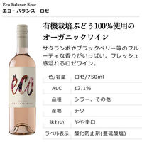チリ　エコ・バランス ロゼ ヴァレ・デル・ラペル ロゼワイン　辛口 750ml　1本　ワイン・イン・スタイル　オーガニック