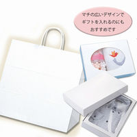 シモジマ HEIKO 25チャームバッグ 34-1 白無地50枚入 003269000 1束（50枚入）