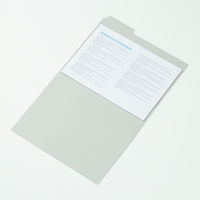 コクヨ 1/3カットフォルダー(カラー) A4 グレー A A4-3F-1M 1冊