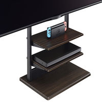 ハヤミ工産 TIMEZ KF-700 壁寄スタンド ～55V型 幅550×奥行380×高さ1176mm ブラウン 1台（直送品）